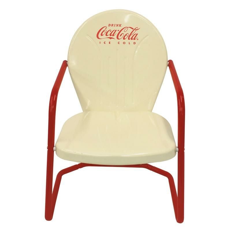 コカコーラ メタル テーブル チェア セット クリーム レトロ