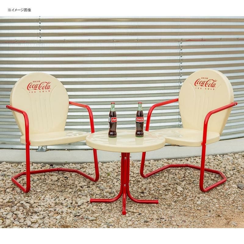 Coca-Cola テーブルセット　コカコーラ　テーブル　イス　セット Amazon.co.jp: テーブル・チェアセット コカ・コーラ ローテーブル