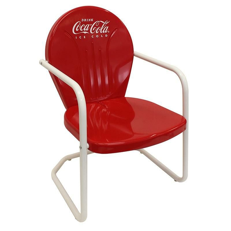 コカコーラ メタル テーブル チェア セット レッド レトロ Coca-Cola