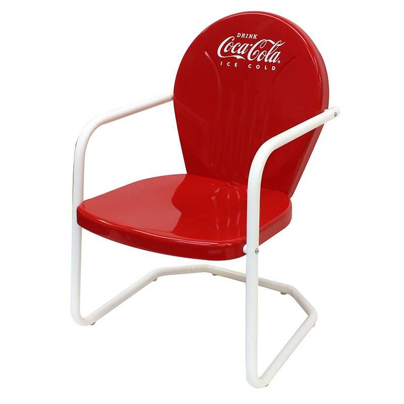 コカコーラ メタル テーブル チェア セット レッド レトロ Coca-Cola