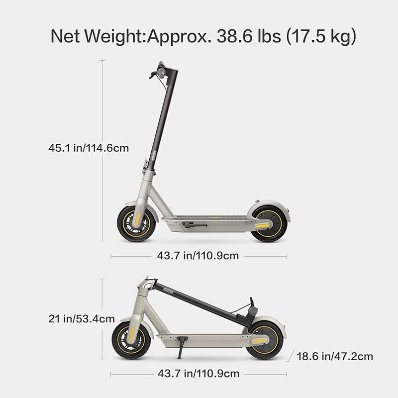 折りたたみ式グレーキックボード　Ninebot by Segway キックボード セグウェイ ナインボット キックスクーター マックス グレー Segway