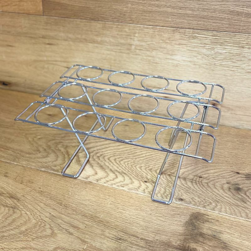 アイスクリームコーンホルダースタンドラック12本シルバーWiltonCupcakeConesBakingRack,12-CavityIceCreamConeCupcakesHolder