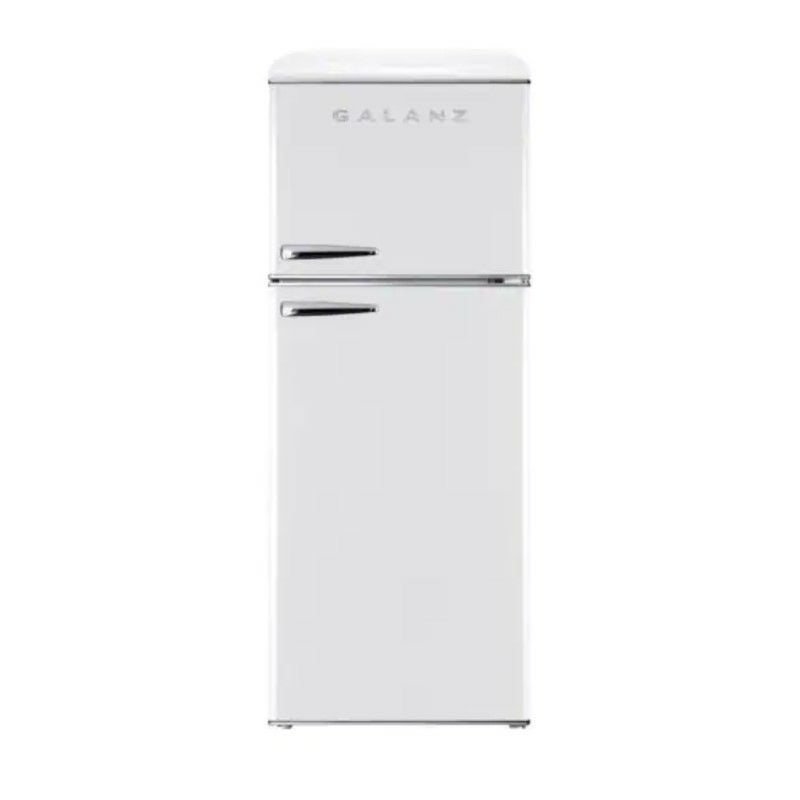 冷蔵庫 冷凍庫 280L レトロデザイン 2ドア 幅60cm おしゃれ 大容量