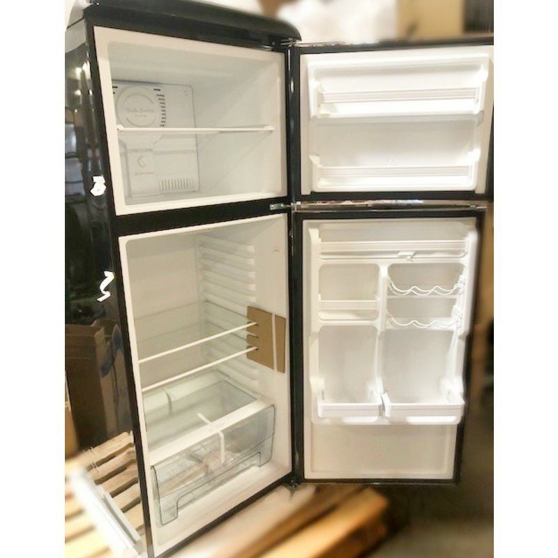 冷蔵庫 冷凍庫 280L レトロデザイン 2ドア 幅60cm おしゃれ 大容量