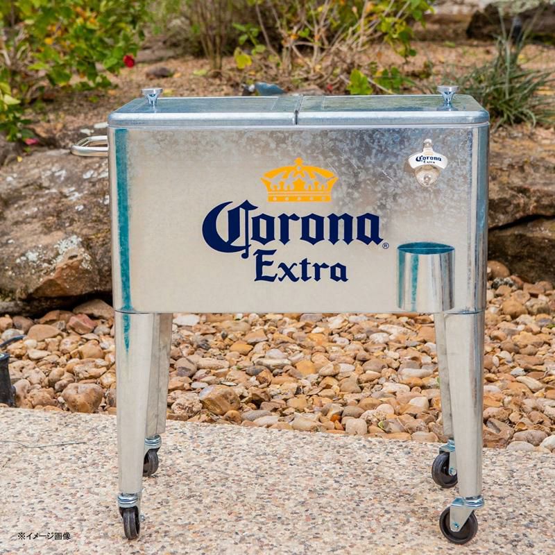 新品未使用 コロナビール クーラーボックス Corona 金属製 メタル コロナビール クーラーボックス バケツ パーティータブ グッズ 瓶 缶