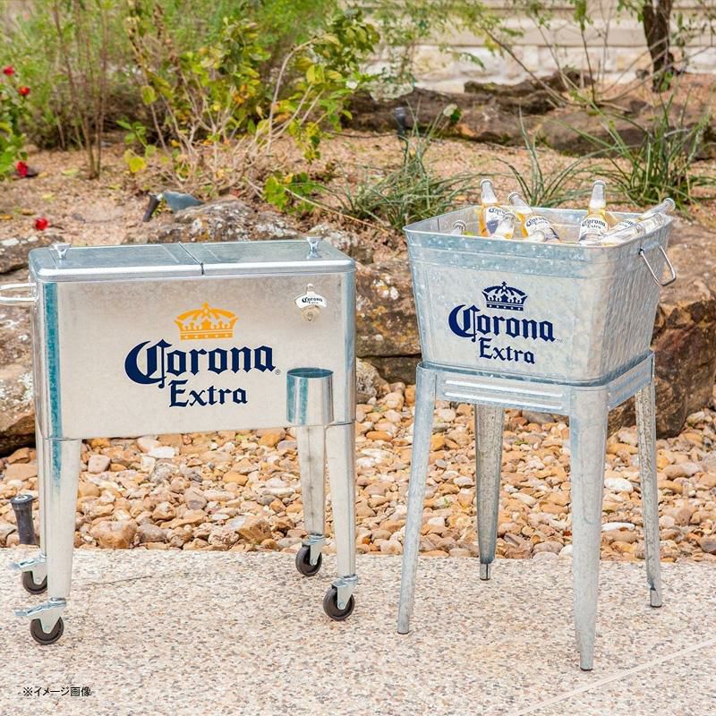 コロナビール カート型 クーラーボックス 57L キャスター 栓抜き付