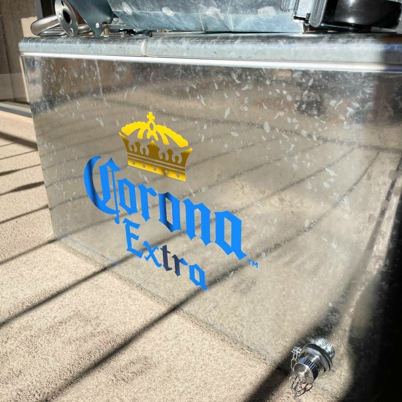 コロナビール カート型 クーラーボックス 57L キャスター 栓抜き付