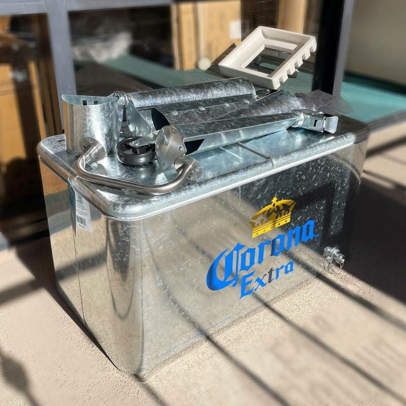 コロナビール カート型 クーラーボックス 57L キャスター 栓抜き付