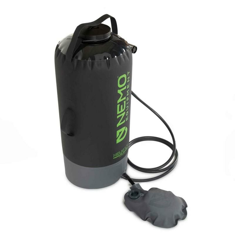 折りたたみ 携帯シャワー XLサイズ 大容量 22L フットポンプ式 最大10