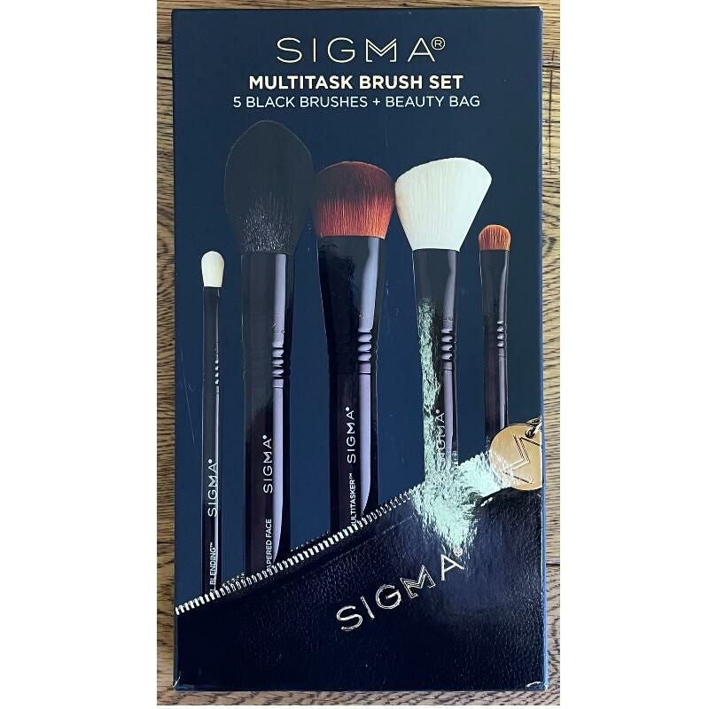 ま*こ様 SIGMA メイクブラシセット（ポーチ付き） シグマ メイクブラシ 5本セット ポーチ付 Sigma MULTITASK BRUSH SET