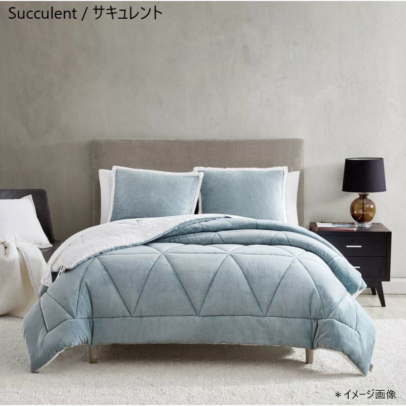 アグ リバーシブル 234×229cm コンフォーターセット 掛け布団 枕カバー