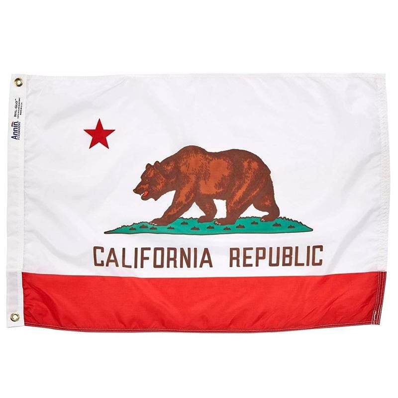 カリフォルニア州 フラッグ 61×91cm ナイロン ベアー 旗 アメリカ製