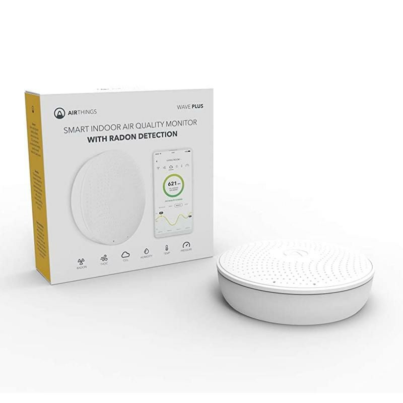 空気質モニターラドン大気質エアーチェック湿度温度気圧酸素AirthingsWavePlus-Radon&AirQualityMonitor(VOC,Humidity,Temp,CO2,Pressure)