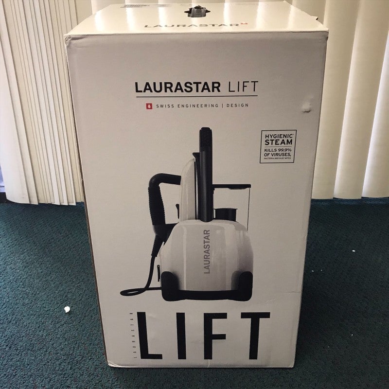 スイス製スチームアイロンリフトLAURASTARLIFTWHITESTEAMIRON家電