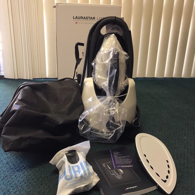 スイス製スチームアイロンリフトLAURASTARLIFTWHITESTEAMIRON家電