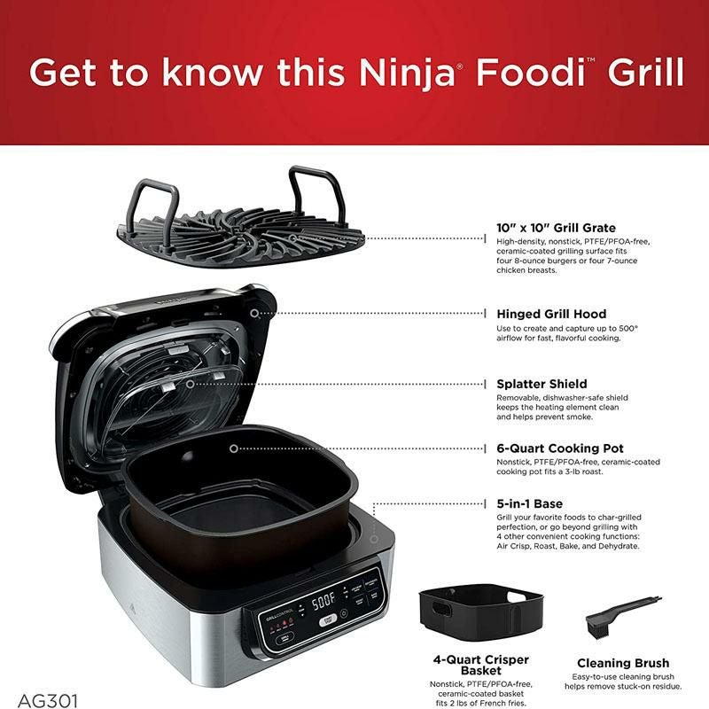 グリル 3.8L ノンフライヤー エアフライヤー 食品乾燥 ニンジャ Ninja