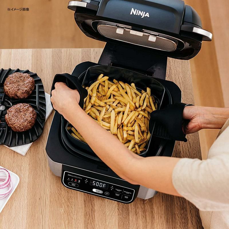 グリル3.8Lノンフライヤーエアフライヤー食品乾燥ニンジャNinjaFoodiAG3015-in-1IndoorElectricCountertopGrillwith4-QuartAirFryer,Roast,Bake,Dehydrate,andCyclonicGrillingTechnology家電