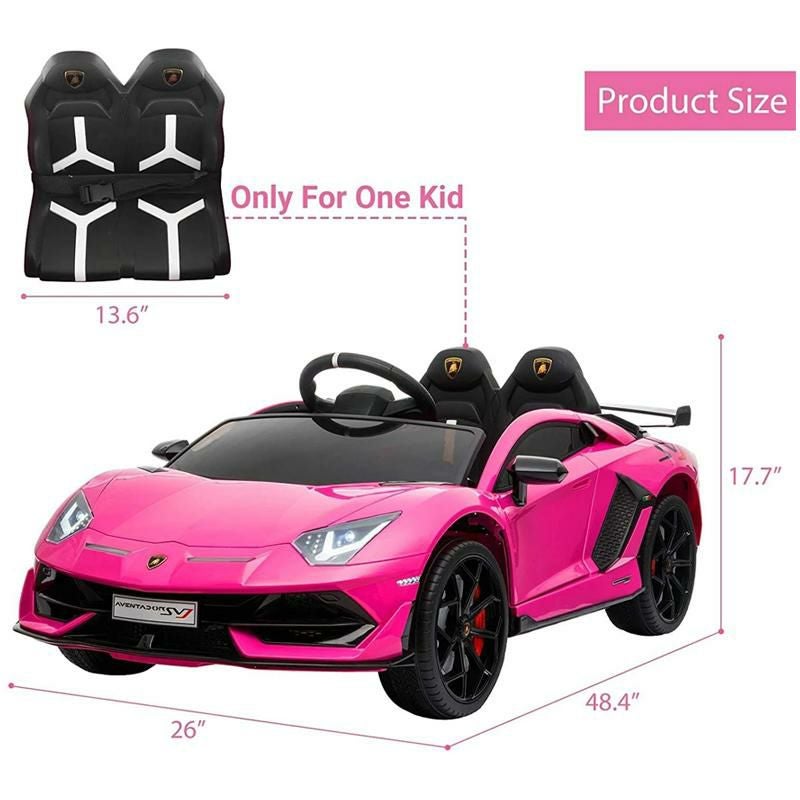 乗用玩具 ランボルギーニ 子供向け 電気自動車 ライト リモコン付