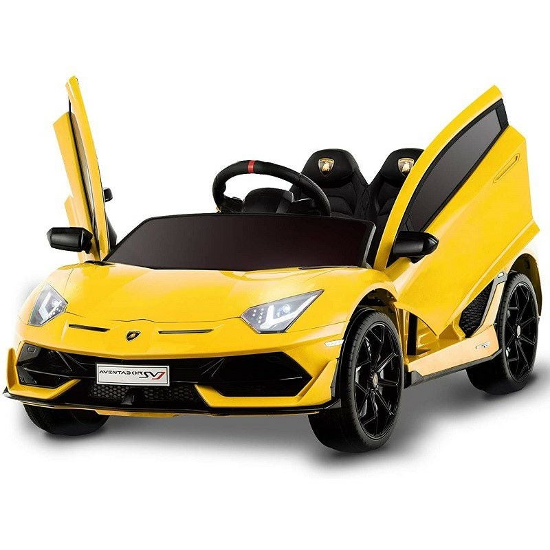 乗用玩具 ランボルギーニ 子供向け 電気自動車 ライト リモコン付