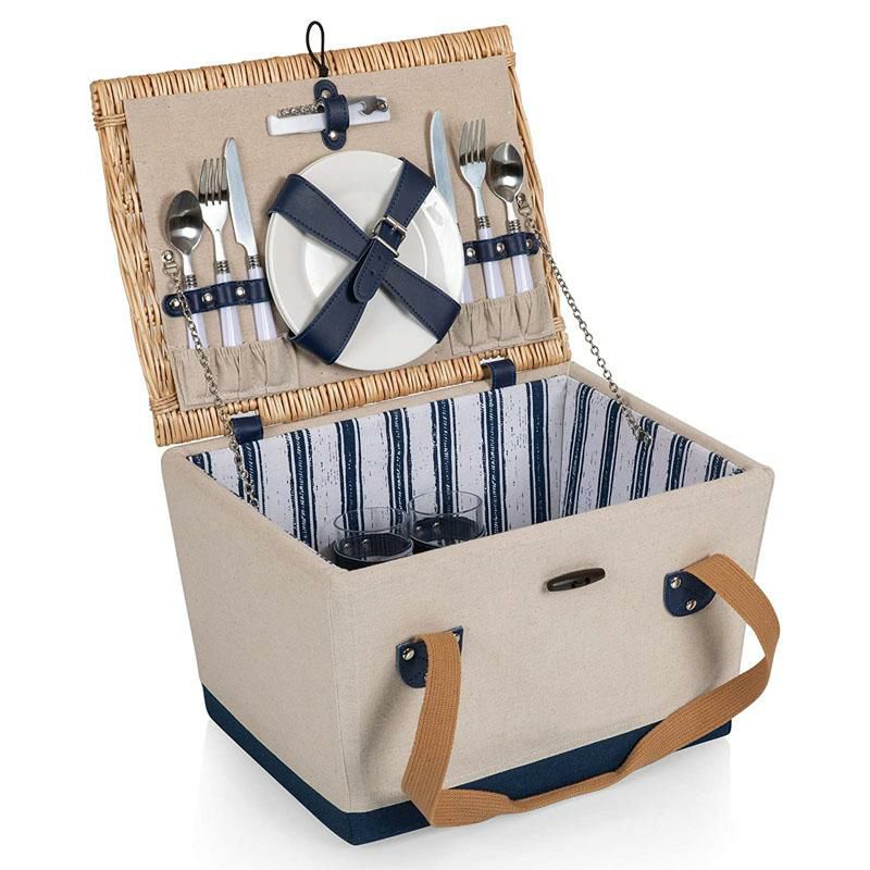 ピクニックバスケット 2人用 キャンバス Boardwalk Picnic Basket with
