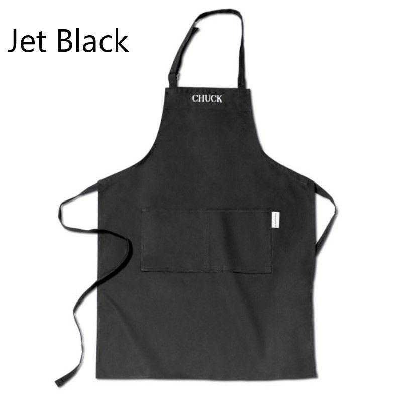 Williams Sonoma ウィリアムズソノマエプロン　ブラック　コットン ウイリアムズ・ソノマ エプロン ローマ字名入れ可 (別途料金)68×91cm