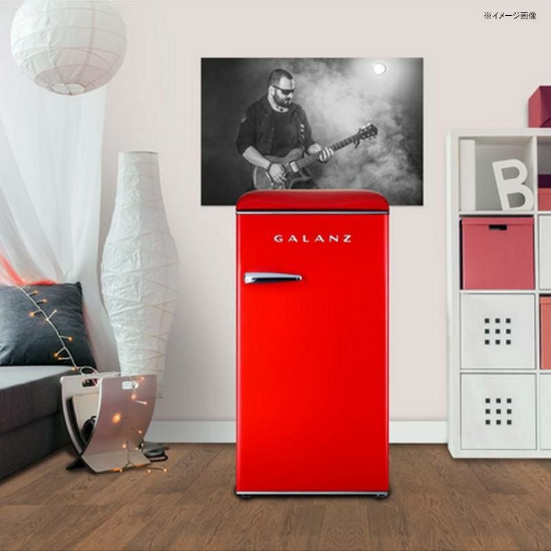 冷蔵庫 冷凍庫付 1ドア 93L レトロ Galanz 3.3 cu. ft. Retro Mini
