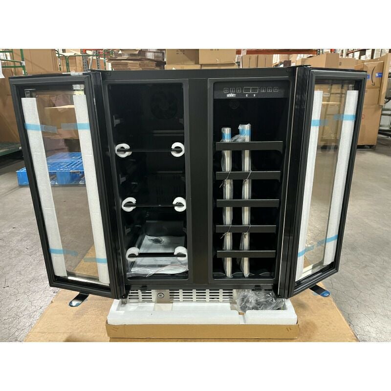 冷蔵庫ワインセラービルトインアンダーカウンター幅60cm130LガラスドアステンレスSummit24InchBuilt-InWine/BeverageCenterALFD24WBV【代引不可】