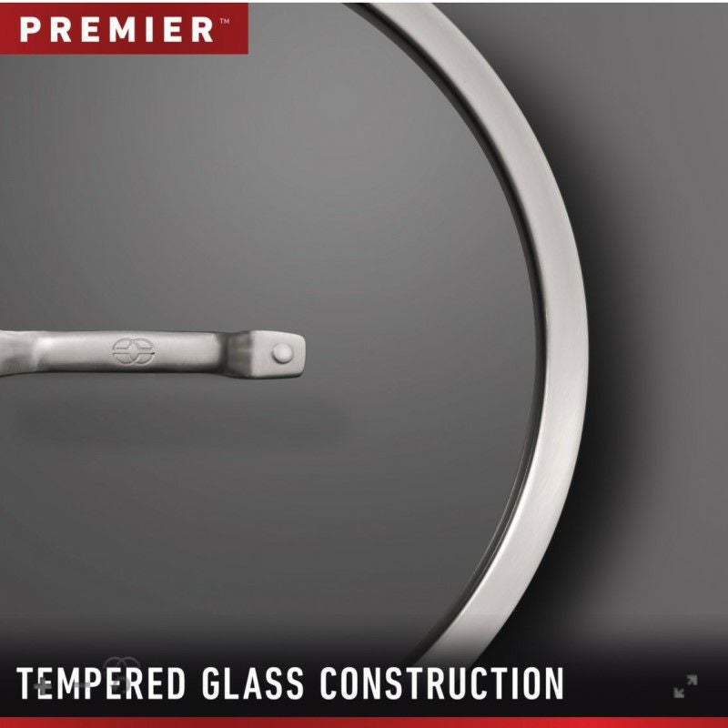 カルファロンフライパン用鍋用ガラス蓋2個セット25cm,30cmCalphalonPremier2-PieceGlassLidSet10in,12in