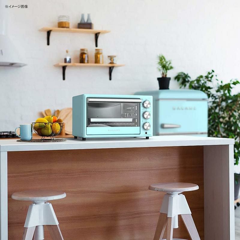 コンベクションオーブンレトロGalanzGRH1209BERM151RetroToasterOven,TrueConvection,IndicatorLight,8CookingPrograms,1500W/120Volts,0.9Cu.FtCapacity,BebopBlue,Cu.Ft家電