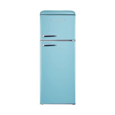 冷蔵庫冷凍庫215L2ドアレトロGalanzGLR76TBEERRetroTopMountRefrigerator,DualDoorFridge,AdjustableMechanicalThermostatwithTrueFreezer,7.6Cu.Ft,Blue,CuFt家電