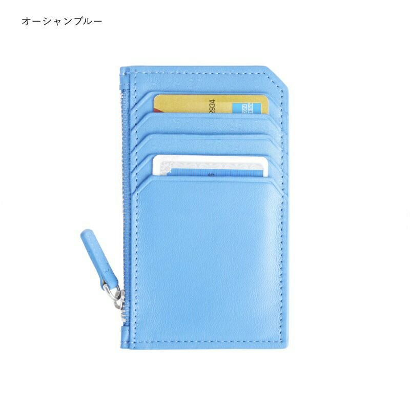 革製カードケースジップ付ナッパレザーRoyceCREDITCARDWALLET