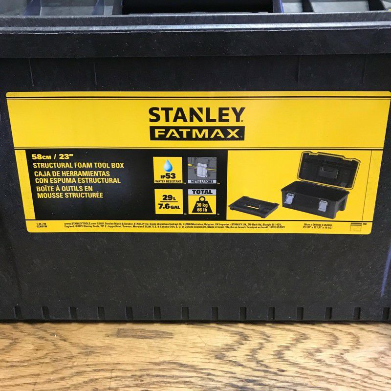 スタンレーツールボックス工具箱58cmStanley23IN.FATMAXSTRUCTURALFOAMTOOLBOX023001W
