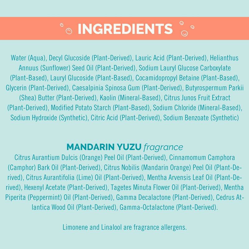 セブンスジェネレーションボディーソープ695mlマンダリンゆずSeventhGenerationBodyWashMandarinandYuzuscent23.5OZ