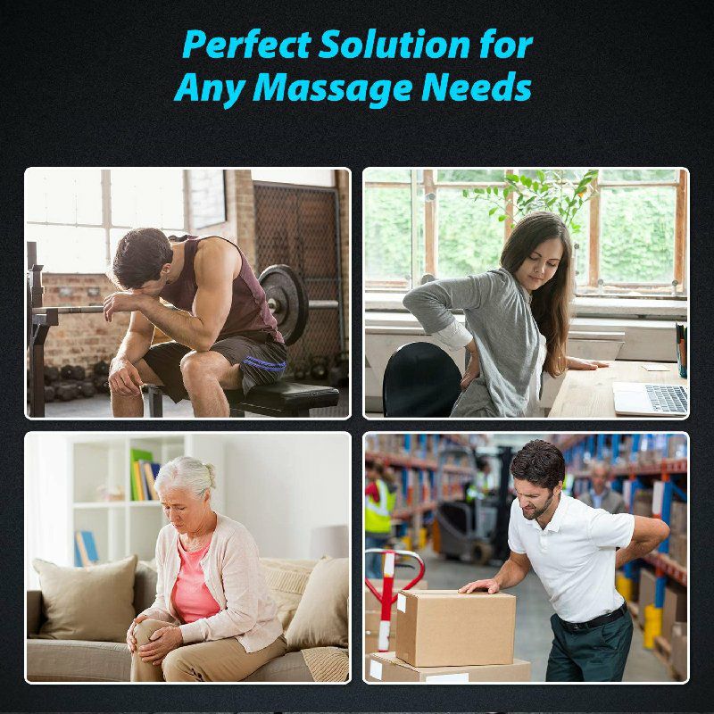 パーカッションマッスルマッサージャーガン筋肉筋トレジムマッサージ機アタッチメント6種SportneerHandheldElectricBodyMassageGunforAthletes,Black