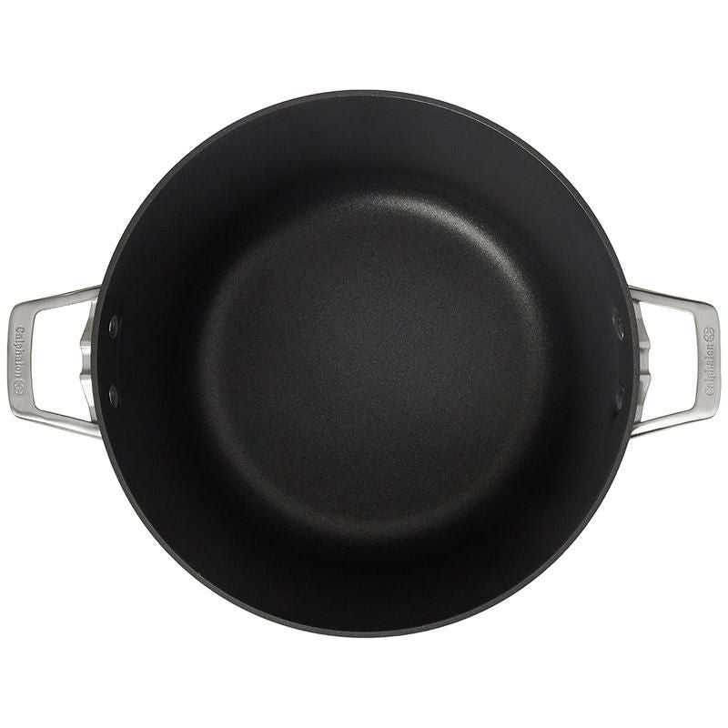 両手鍋11Lストックポットフタ付カルファロンプレミアハードアルマイトスペースセーブCalphalonPremierSpace-SavingHard-AnodizedNonstickCookware,12-QuartStockPotwithCover