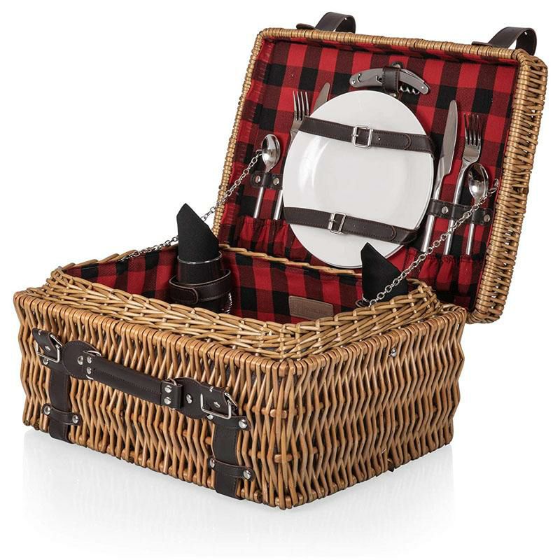 ピクニックバスケット 2人用 キャンバス Boardwalk Picnic Basket with