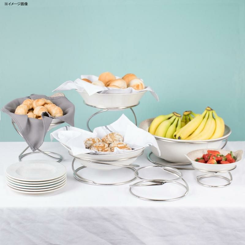 ディスプレイスタンド丸型ライザー6点セットステンレスワイヤーカフェレストランバイキングビュッフェAmericanMetalcraftSSUS6StainlessSteelRiserSet124SSUS6