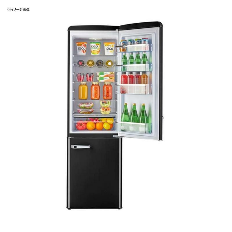レトロ冷蔵庫 冷凍庫 246L 幅55cm 2ドア ボトムフリーザー Unique