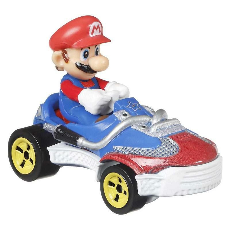 ホットウィール マリオカート おもちゃ 4個セット 車 ヨッシー ピーチ