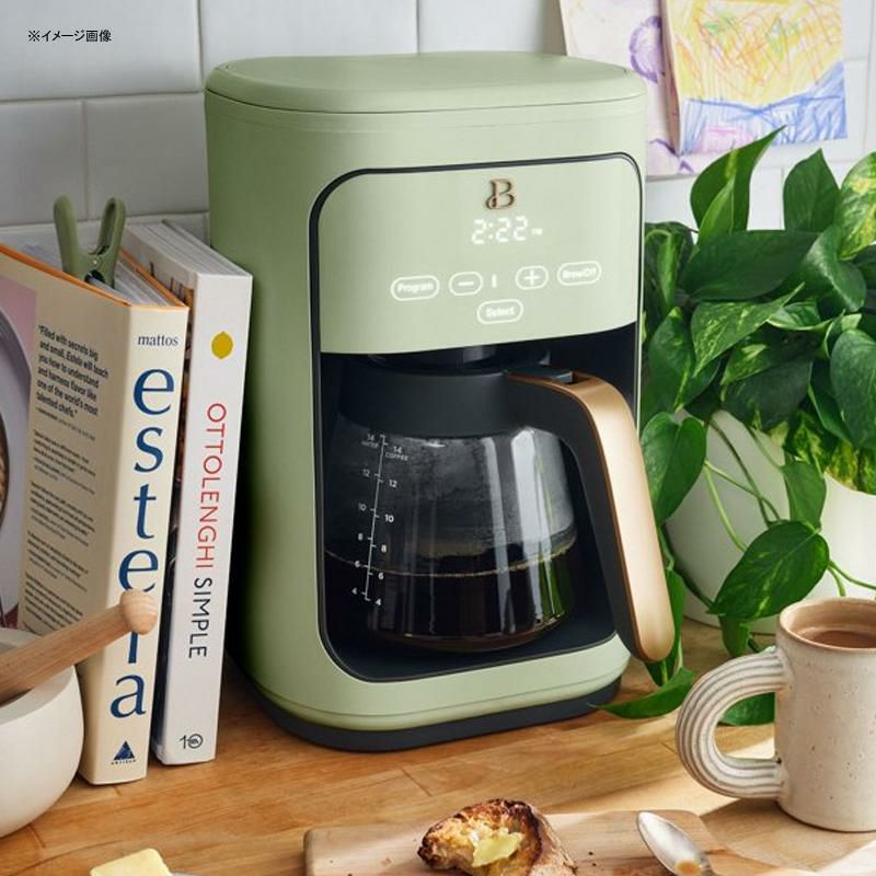 ドリュー・バリモアコーヒーメーカー14カップガラスカラフェプログラム機能Beautiful14CupProgrammableTouchscreenCoffeeMakerbyDrewBarrymore家電