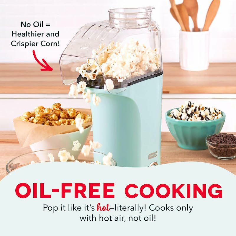 ポップコーンメーカー 16カップ DASH Hot Air Popcorn Popper Maker