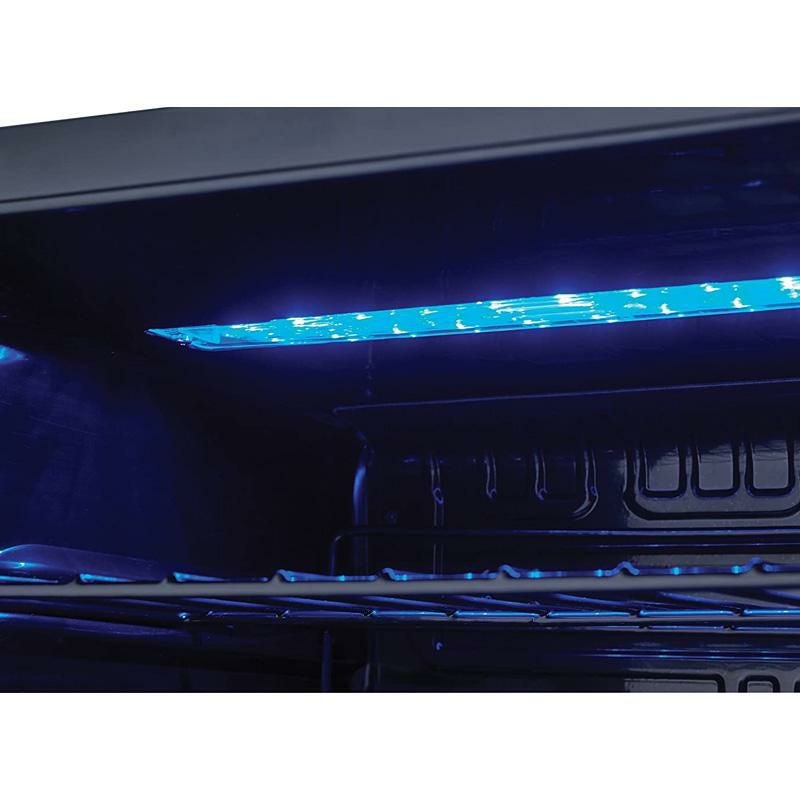 ワインクーラー35本91LステンレスガラスドアブルーLED照明ダンビーDanbyDWC350BLP3.2Cu.Ft.FreeStandingWineCooler,Holds35Bottles,SingleZoneFridgewithGlassDoor-BeverageChillerforKitchen,HomeBar