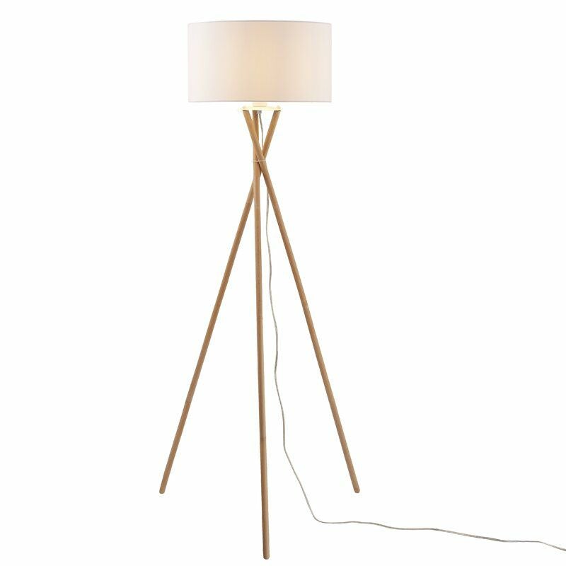 フロアランプ三脚高さ155cm木製スタンドKennerson61"TripodFloorLampW000512078