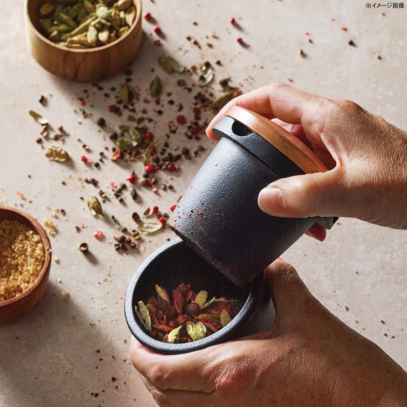 スパイスグラインダー ミル すり鉢 鋳物製 木製フタ付 Frieling Staub