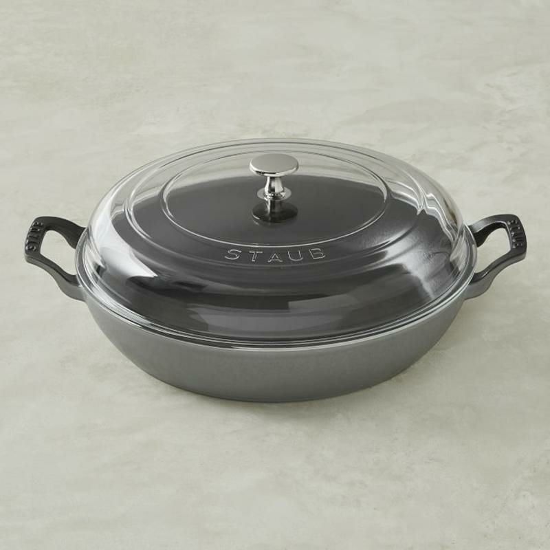 ストウブエブリシングパン直径30cmエナメルガラスフタフランス製StaubEnameledCastIronEverythingPan,31/2-Qt.