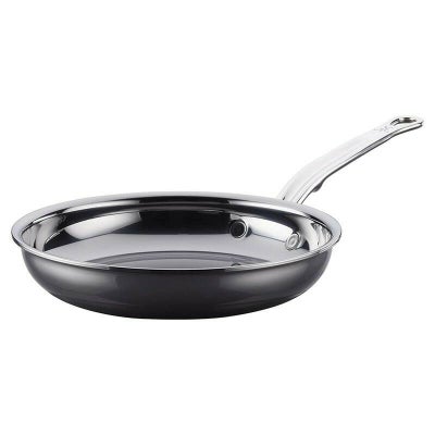 へスタンナノボンドフライパンチタン3層Hestan-NanoBondCollection-StainlessSteelTitaniumSkillet