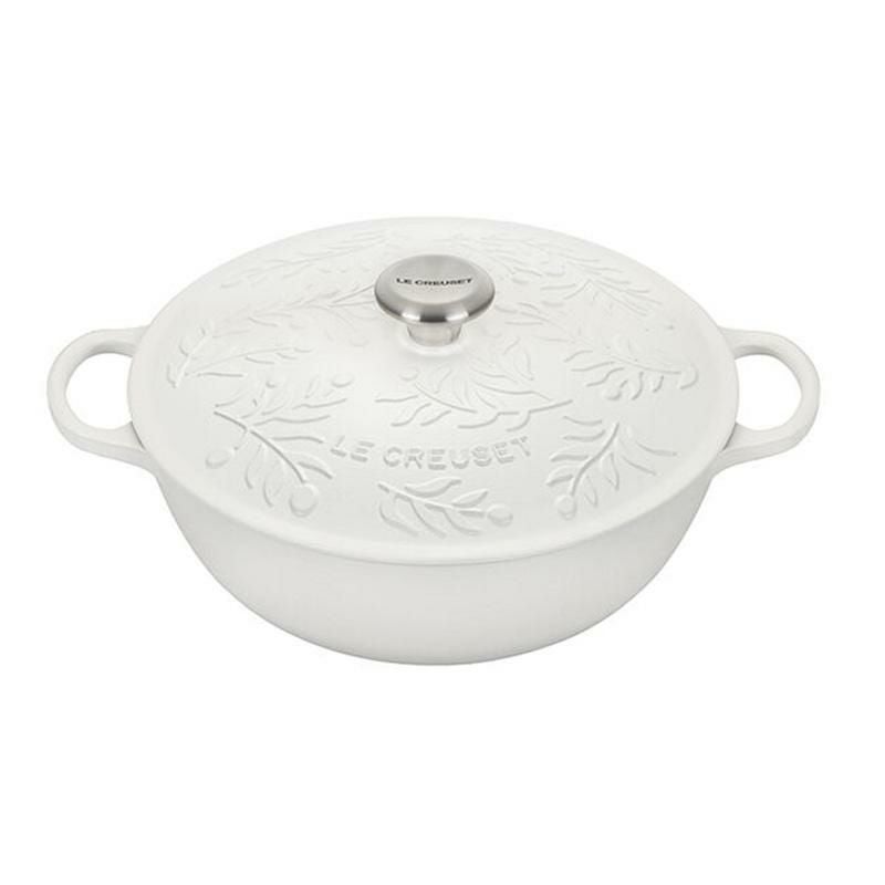 ル・クルーゼ スープポット 6L シグネチャー オリーブブランチ