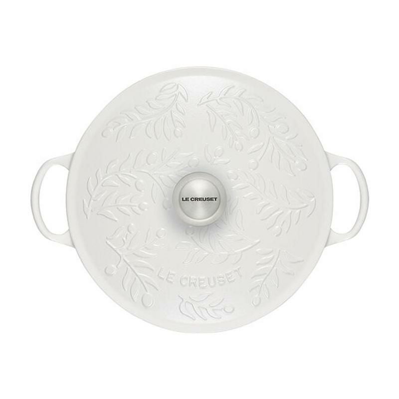 ル・クルーゼスープポット6Lシグネチャーオリーブブランチコレクションフランス製lecreusetOliveBranchCollectionSignatureSoupPot