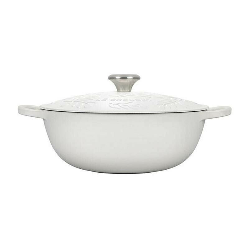 ル・クルーゼスープポット6Lシグネチャーオリーブブランチコレクションフランス製lecreusetOliveBranchCollectionSignatureSoupPot
