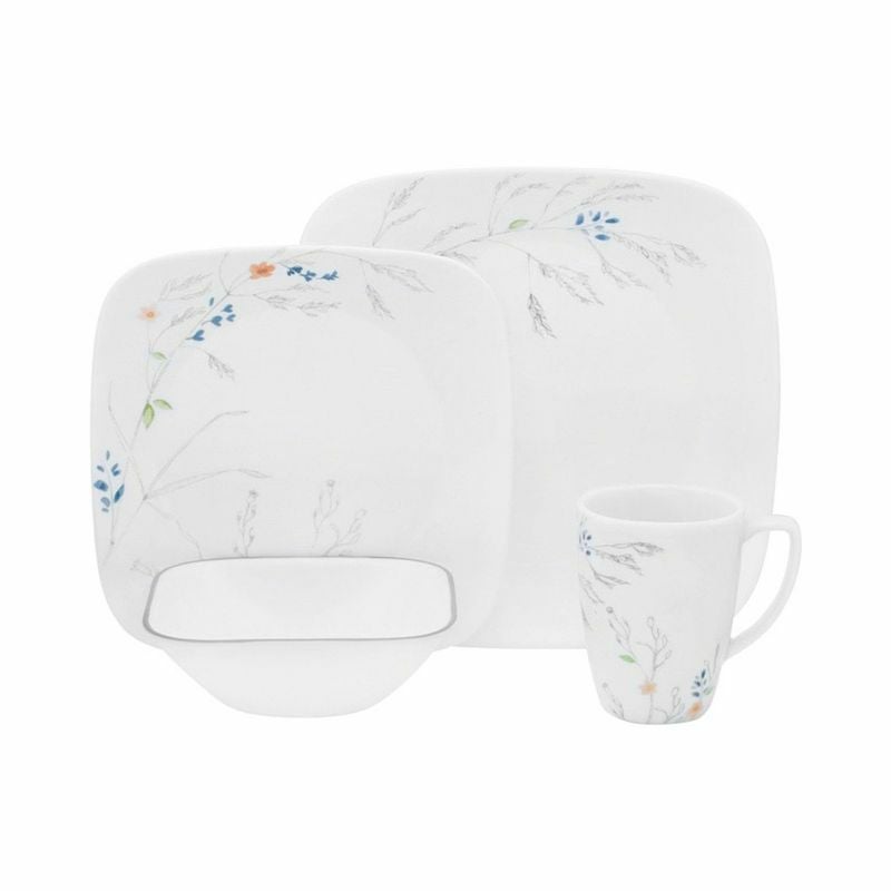 コレールリビングウェアミスティックグレー4組16点セットCorelleLivingware16-PieceDinnerwareSet,MysticGray,Servicefor4